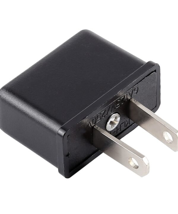US & EU & AU Plug to US Plug AC Wall Universal Travel Power Socket Plug Adaptor(Black)