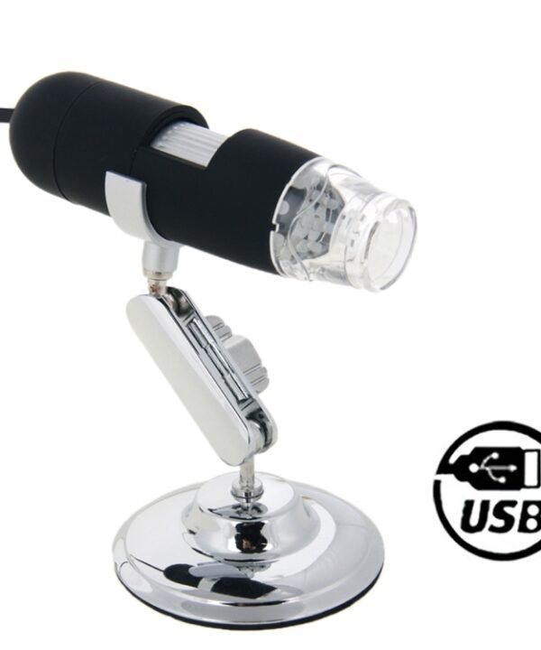 1.3 Mega Pixels 500X USB 2.0 Digital Microscope with 8 LED(Black)