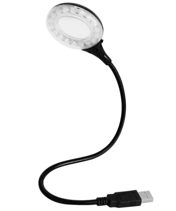USB Laptop Lamp, 18 LED Super Light, Flexible Metal Tube