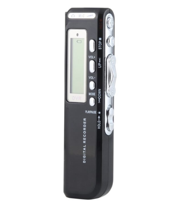 8GB Digital Voice Recorder Dictaphone MP3 Player, Support Telephone recording, VOX function, Power supply: 2 x AAA battery(Black)(Black)