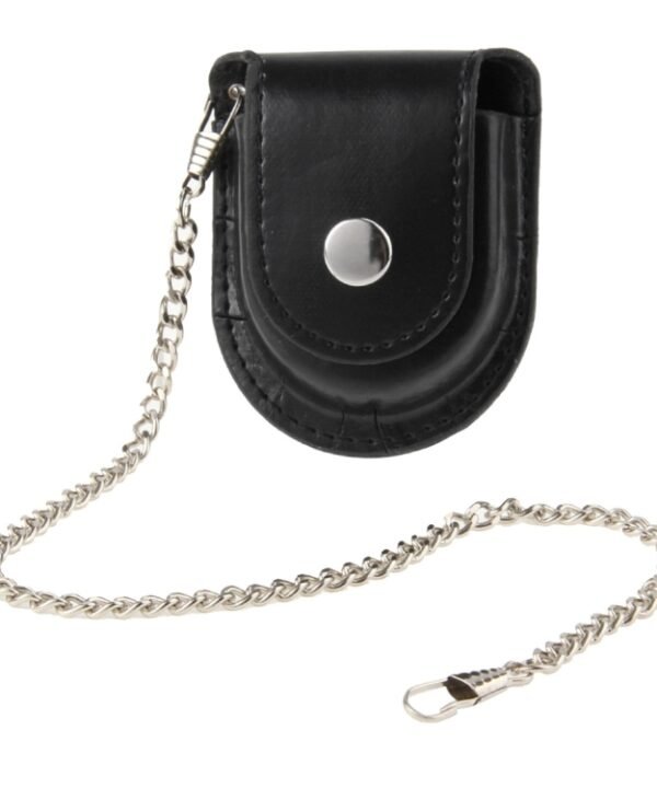 Retro Pocket Watch Holster / Leather Pouch / Belt Bag with Chain