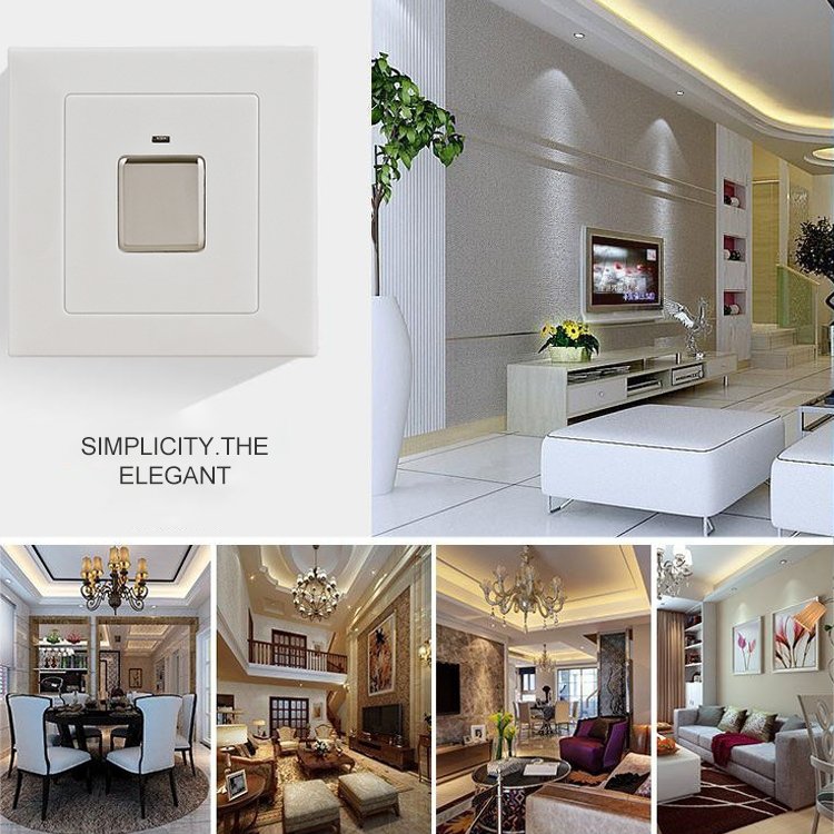 T288 Three-Wire System Wall Mount Touch Sensor Light Switch(White) - Image 5