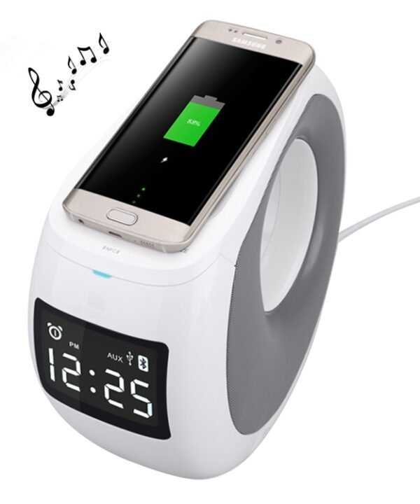 NILLKIN MC1 CE / RoHs / FCC Certificated QI Standard Wireless Charging Transmitter + Bluetooth Speaker, EU Plug , For iPhone, Galaxy, Sony, Lenovo, HTC, Huawei, Google, LG, Xiaomi, other Smartphones