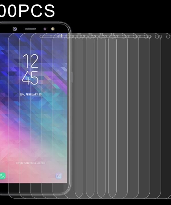 100 PCS 0.26mm 9H 2.5D Tempered Glass Film for Galaxy A6 (2018)