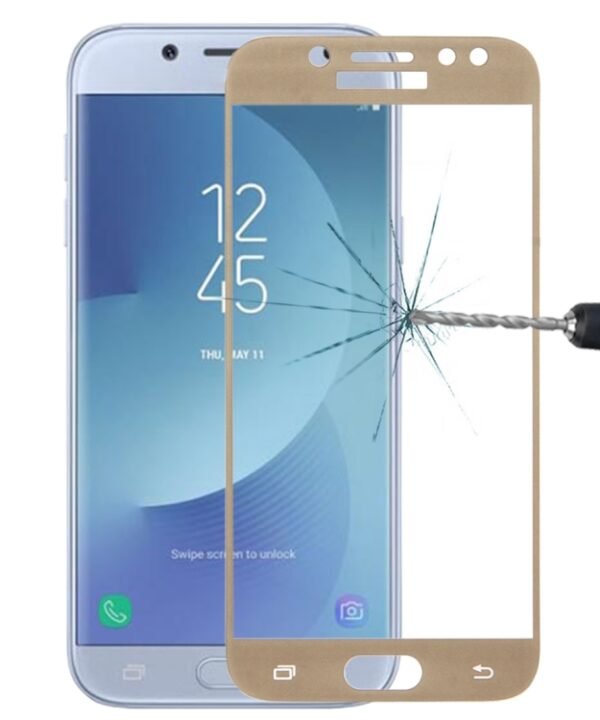 For Galaxy J5 (2017) (EU Version) 0.26mm 9H Surface Hardness 2.5D Curved Silk-screen Full Screen Tempered Glass Screen Protector, For Galaxy J5 (2017) (EU Version)