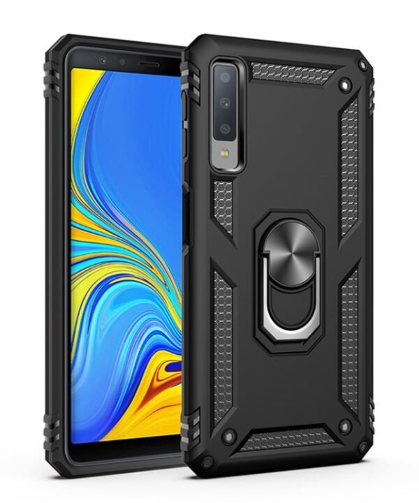 Sergeant Armor Shockproof TPU + PC Protective Case for Galaxy A7 2018, with 360 Degree Rotation Holder, For Galaxy A7 2018