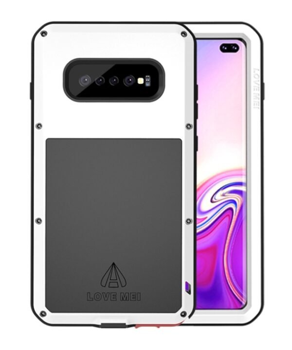 LOVE MEI Powerful Dustproof Shockproof Splashproof Metal + Silicone Combination Case for Galaxy S10+, For Galaxy S10+