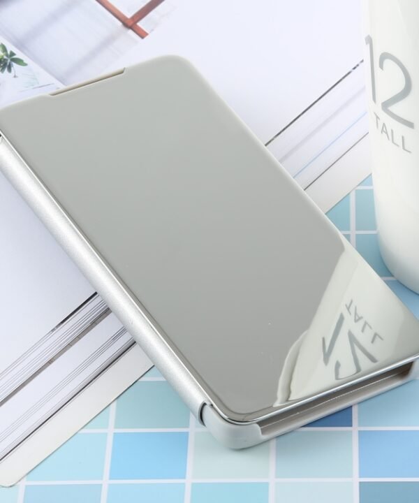 PU Electroplating Mirror Horizontal Flip Leather Case for Galaxy S10, with Holder, For Galaxy S10