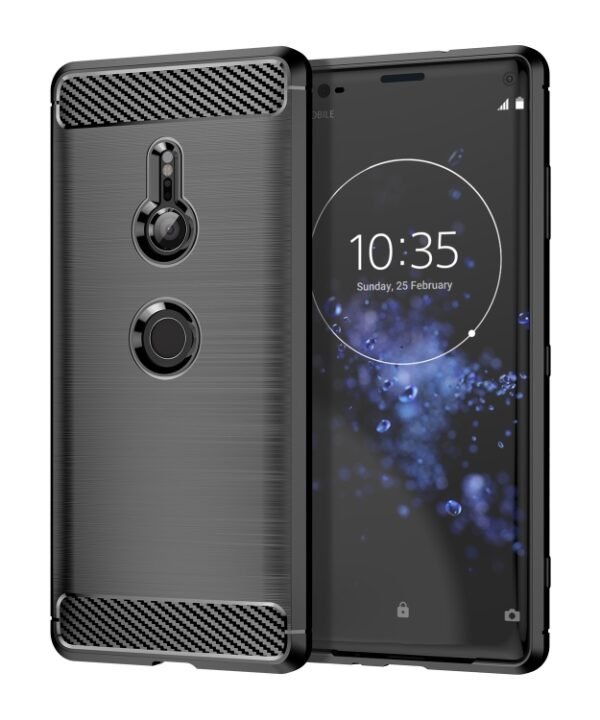 Brushed Texture Carbon Fiber Shockproof TPU Case for Sony Xperia XZ3, For Sony Xperia XZ3, Sony Xperia XZ3