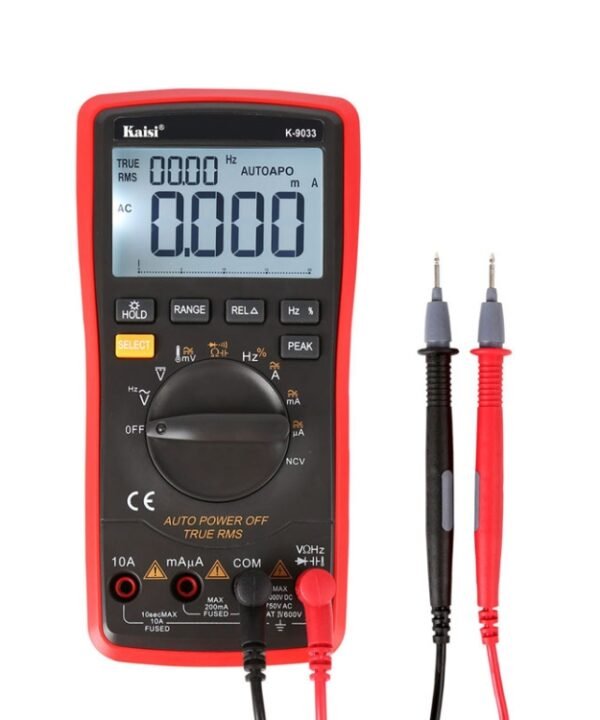 Kaisi K-9033 Digital Multimeter LCD Display Handheld Digital Multimeter for Mobile Phone Repair
