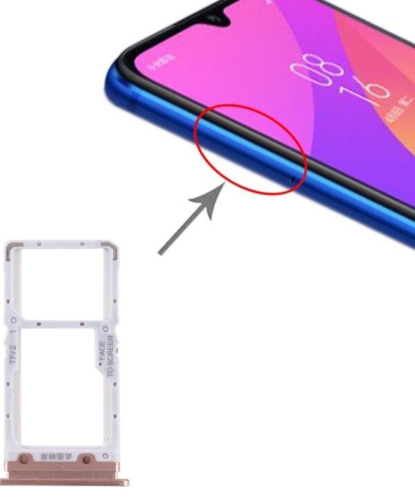 SIM Card Tray + SIM Card Tray / Micro SD Card Tray for Xiaomi Mi CC9, For Mi CC9, For Xiaomi Mi CC9