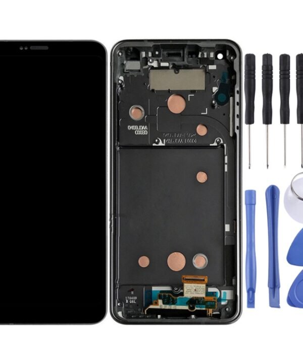 LCD Screen and Digitizer Full Assembly with Frame for LG G6 / H870 / H870DS / H872 / LS993 / VS998 / US997, For LG G6, For G6 / H870 / H872 / LS993 Frame Platinum