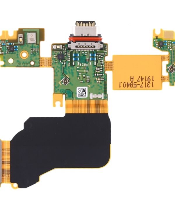 Original Charging Port Flex Cable + Microphone Flex Cable for Sony Xperia 1
