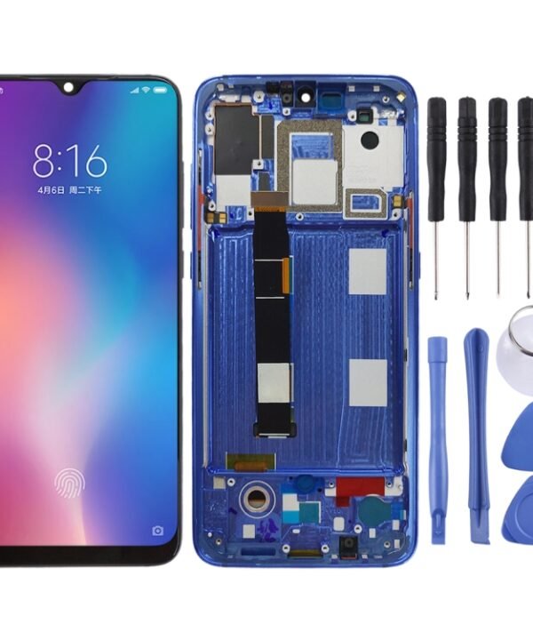 OLED Material LCD Screen and Digitizer Full Assembly with Frame for Xiaomi Mi 9, For Xiaomi Mi 9 (OLED), For Mi 9 (Pink)