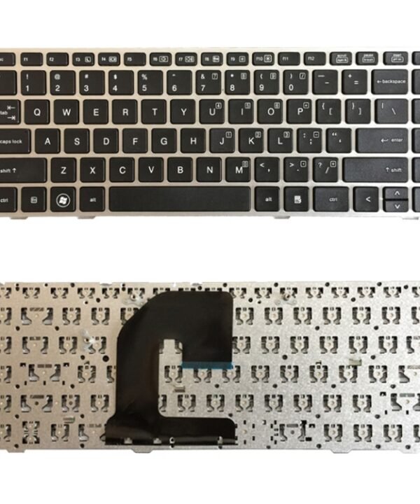 US Version Keyboard with Silver Frame for HP EliteBook 8470B 8470P 8470 8460 8460p 8460w ProBook 6460 6460b 6470