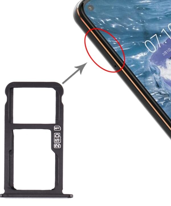 SIM Card Tray + SIM Card Tray / Micro SD Card Tray for Nokia  X7 / 8.1 / 7.1 Plus / TA-1131, For Nokia X7