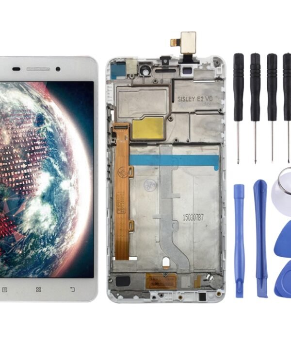 LCD Screen and Digitizer Full Assembly with Frame for Lenovo S60 S60W S60T S60A, For Lenovo S60