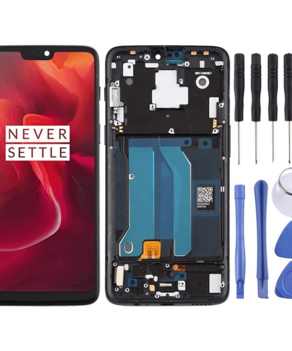 For OnePlus 6 A6000 TFT Material LCD Screen and Digitizer Full Assembly with Frame, For OnePlus 6 (TFT)