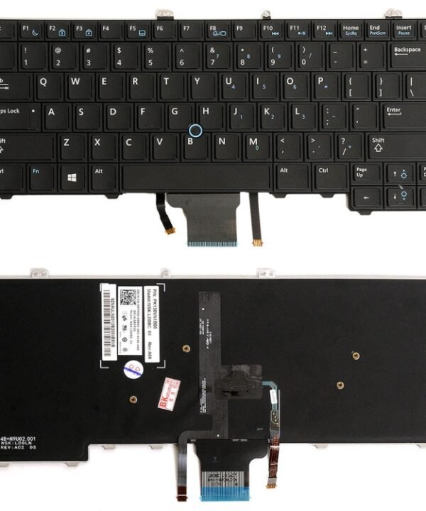US Version Keyboard with Keyboard Backlight for DELL latitude 12 7000 E7240 E7440 E7420