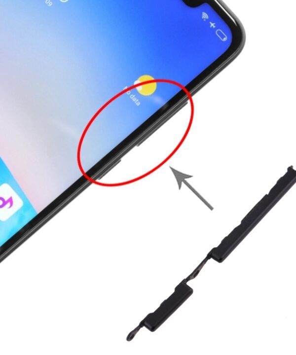 Side Keys for Xiaomi Redmi Note 6 Pro, For Redmi Note 6 Pro