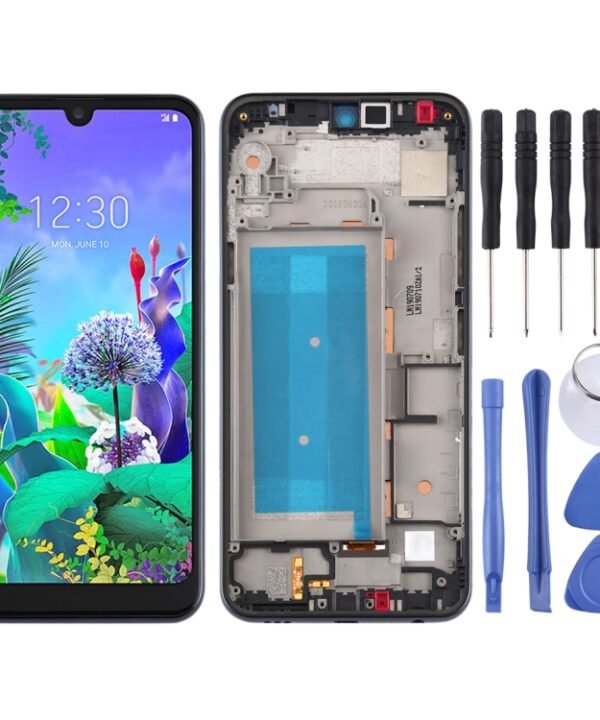 LCD Screen and Digitizer Full Assembly with Frame for LG Q60,Double SIM, For LG Q60(Double SIM)
