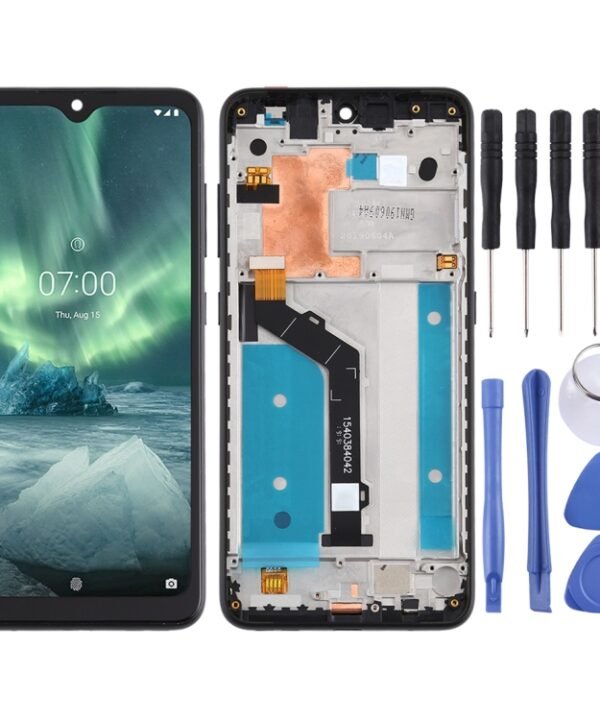 LCD Screen and Digitizer Full Assembly with Frame for Nokia 7.2 TA-1196, For Nokia 7.2