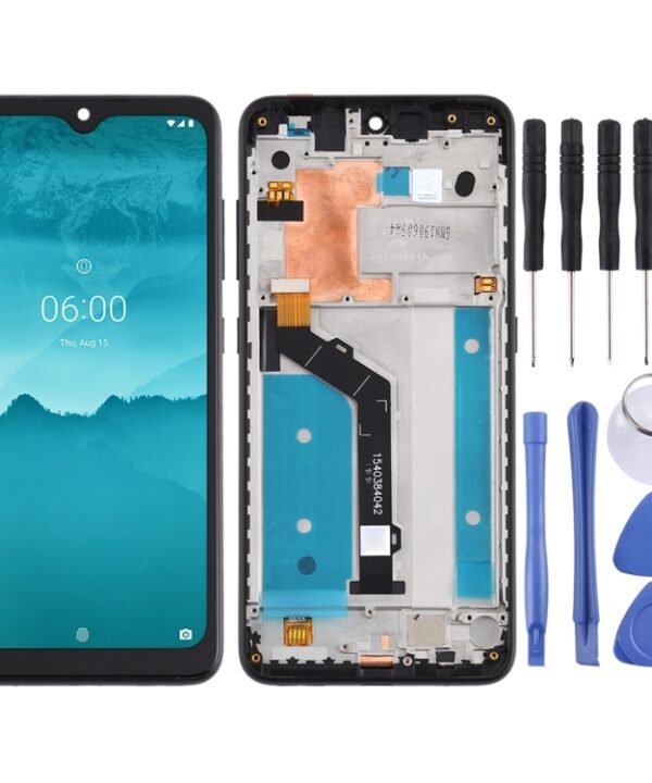 LCD Screen and Digitizer Full Assembly with Frame for Nokia 6.2 TA-1198 TA-1200 TA-1187 TA-1201, For Nokia 6.2