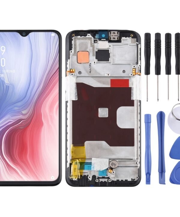 Original LCD Screen and Digitizer Full Assembly with Frame for OPPO Reno Z, For OPPO Reno Z