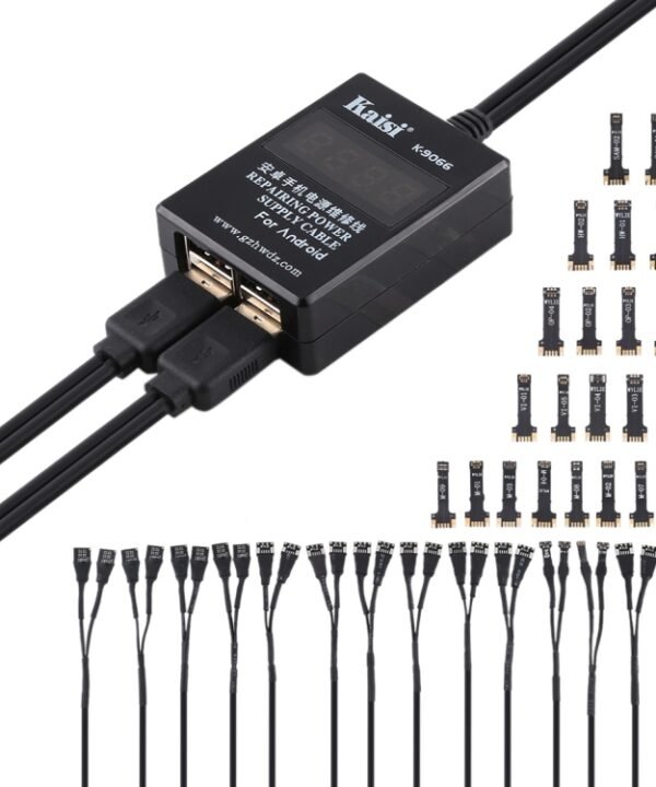 Kaisi K-9066 Mobile Phone Maintenance Power Cable Built-in Short Circuit Protection For Huawei, Samsung, Xiaomi, OPPO, VIVO etc