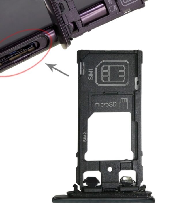 SIM1 Card Tray + SIM2 Card / Micro SD Card Tray for Sony Xperia XZ, For XZ Dual SIM, For Xperia XZ, For Xperia XZ Dual SIM