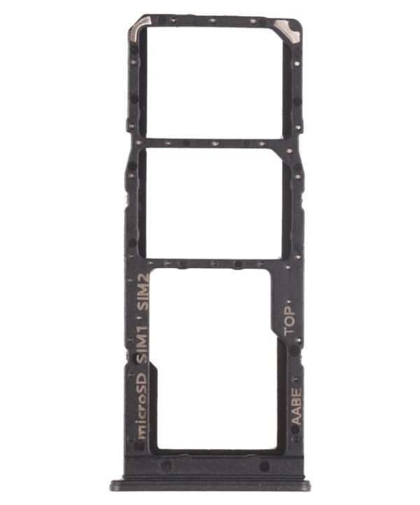For Samsung Galaxy A12 SM-A125 SIM Card Tray + SIM Card Tray + Micro SD Card Tray, For Samsung Galaxy A12 (Dual Card)