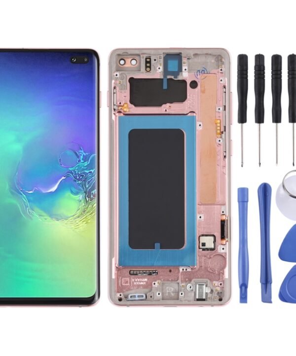 LCD Screen and Digitizer Full Assembly with Frame for Samsung Galaxy S10+, For Samsung Galaxy S10+