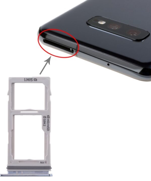 For Galaxy S10+ / S10 / S10e SIM Card Tray + SIM Card Tray / Micro SD Card Tray, For Samsung Galaxy S10+(Double), For Galaxy S10+(Double  SIM), For Samsung Galaxy S10+(Dual), For Galaxy S10+(Double SIM), For Galaxy S10+(2 SIM)