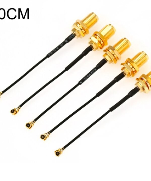 5 PCS / Set RG178 Ufl / IPX / IPEX to SMA Female Adapter Braid Cable, Length:10cm