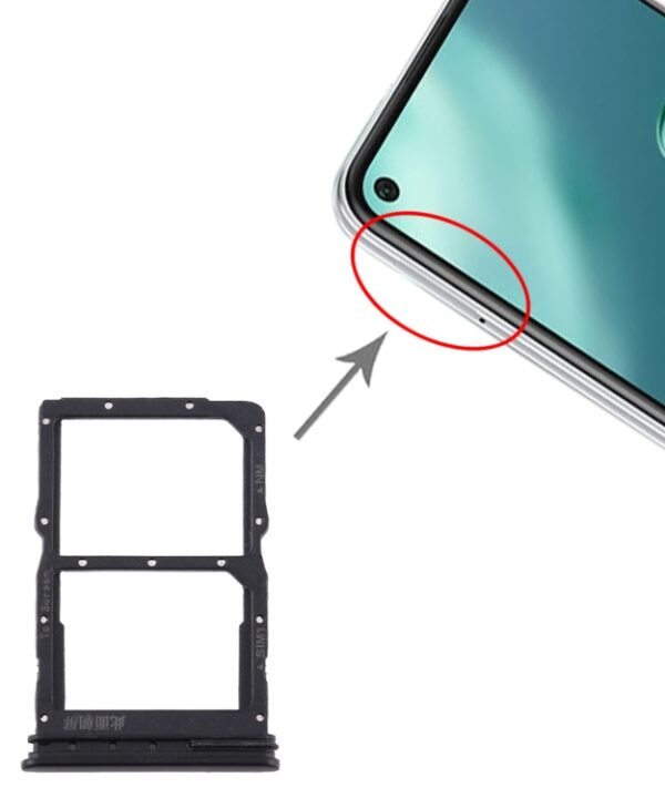SIM Card Tray + NM Card Tray for Huawei P40 Lite 5G, For Huawei P40 Lite 5G