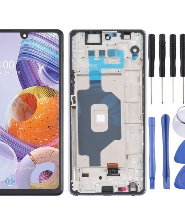 LCD Screen and Digitizer Full Assembly with Frame for LG Stylo 6 / K71 LMQ730TM LM-Q730TM LMQ730HA LM-Q730HA, For LG Stylo 6 / K71