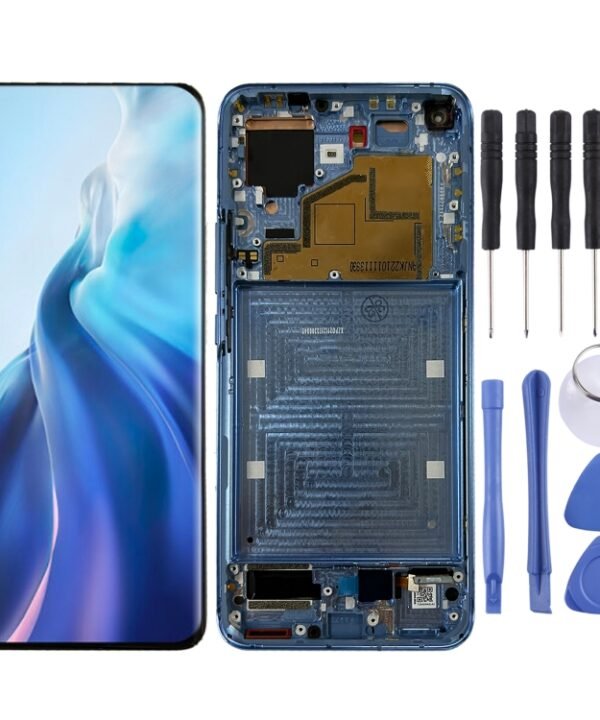 Original LCD Screen and Digitizer Full Assembly with Frame for Xiaomi Mi 11 M2011K2C, M2011K2G, For Xiaomi Mi 11(Original), For Xiaomi Mi 11 (Original)