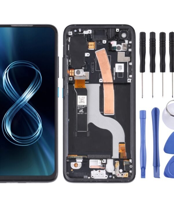 AMOLED Material LCD Screen and Digitizer Full Assembly with Frame for Asus Zenfone 8 ZS590KS, For Asus Zenfone 8