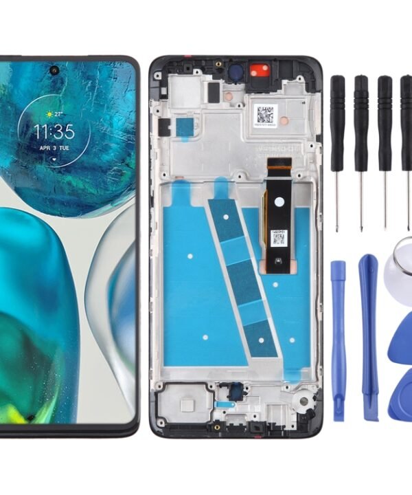Original LCD Screen For Motorola Moto G52 Digitizer Full Assembly With Frame