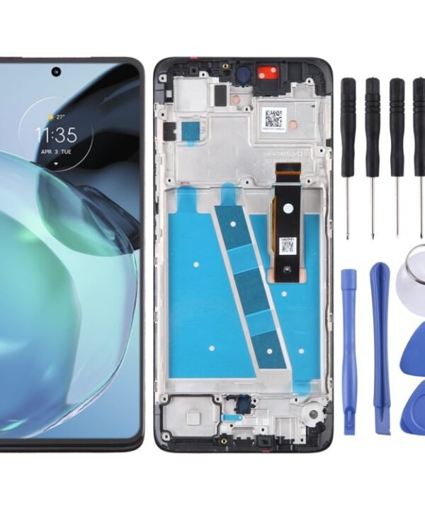 Original LCD Screen For Motorola Moto G72 Digitizer Full Assembly With Frame