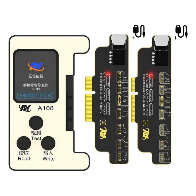 AY A108 Multi-function Dot Matrix Battery Repair Programmer for iPhone 8-16 Pro Max
