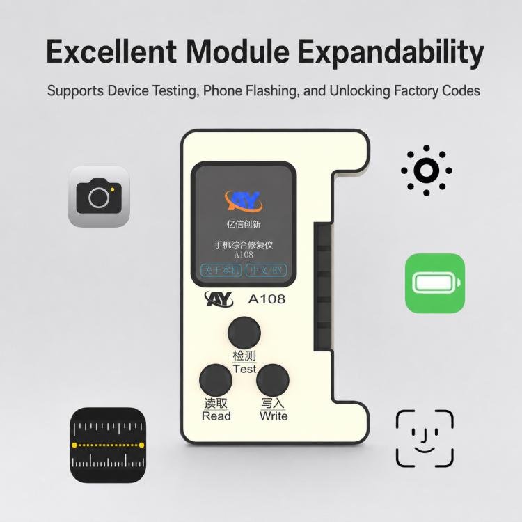 AY A108 Multi-function Dot Matrix Battery Repair Programmer for iPhone 8-16 Pro Max - Image 5