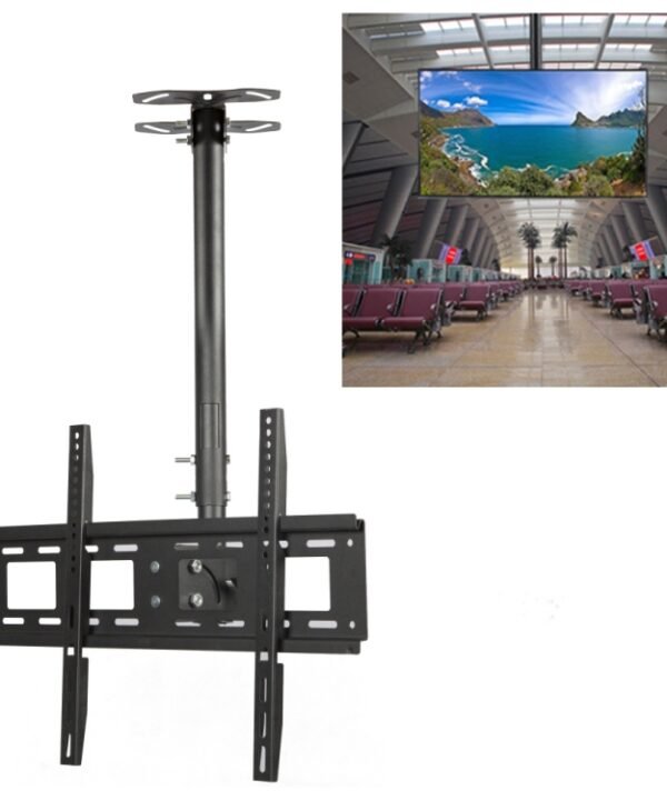32-70 inch Universal Height & Angle Adjustable LCD TV Wall-mounted Ceiling Dual-use Bracket, Retractable Length: 1m