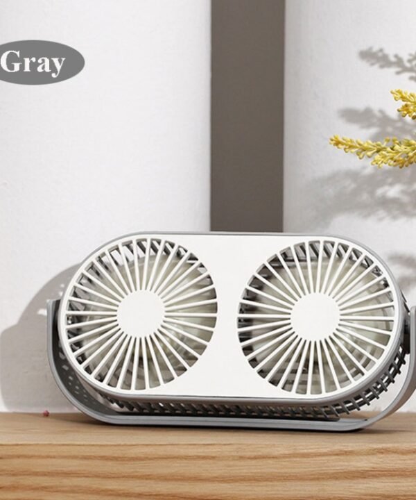 Small Bean Desktop Desktop Double Leaf Usb Mini Fan