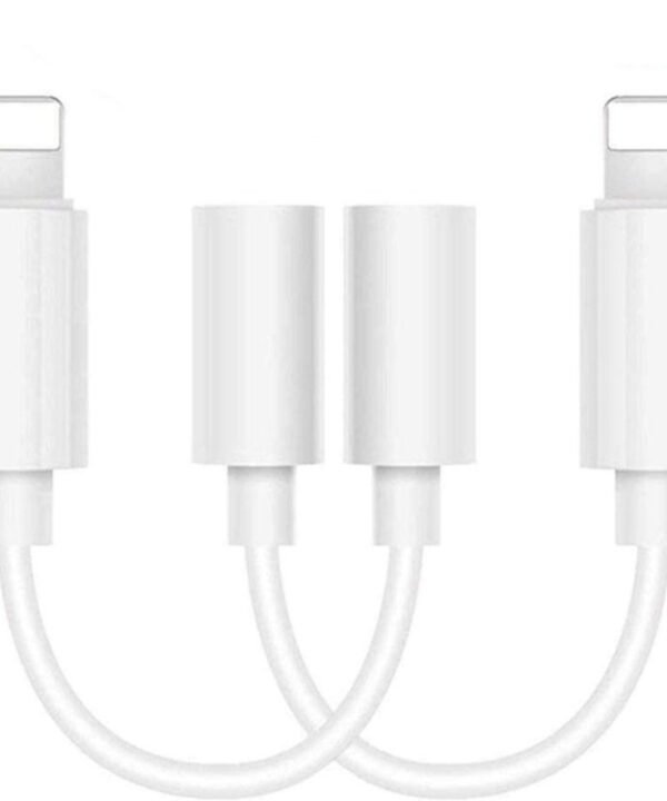Zs-kl21836 2 PCS 8 Pin to 3.5mm Earphone Adapter Audio Adapter, Support All iOS System