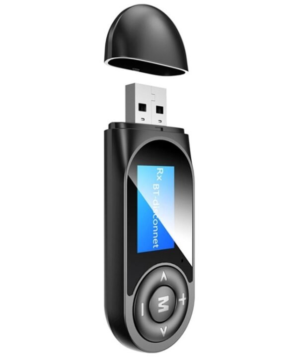 T13 Bluetooth 5.0 Drive-free USB Bluetooth Receiver and Transmitter with Screen