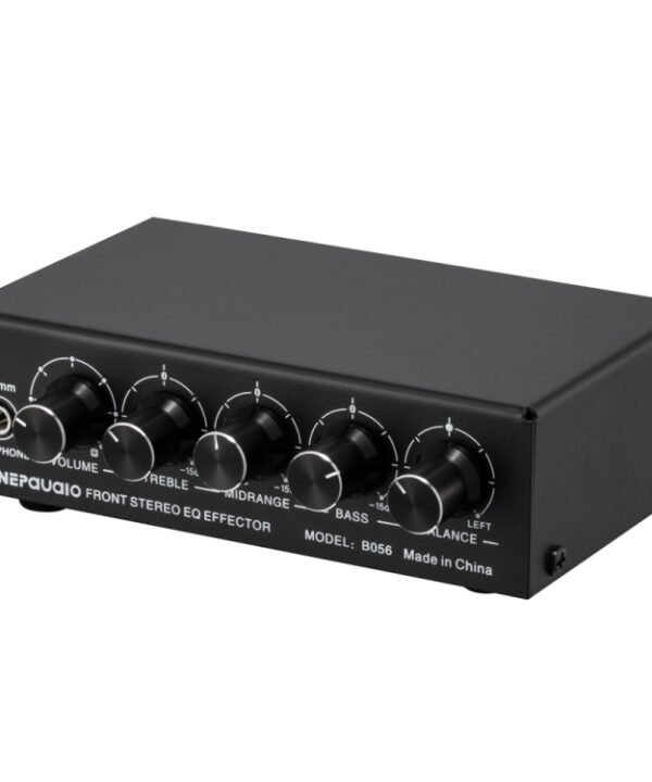 3-Channel Mixer Front Stereo Amplifier High / Mid / Bass Adjuster, USB 5V Power Supply, US Plug