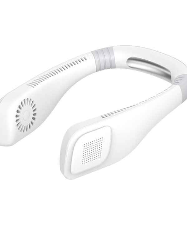 Hand Free Mini USB Neck Fan - Rechargeable Portable Headphone Design Wearable Neckband Fan, 3 Level Air Flow, 360 Degree Free Rotation Perfect for Sports, Office and Outdoor