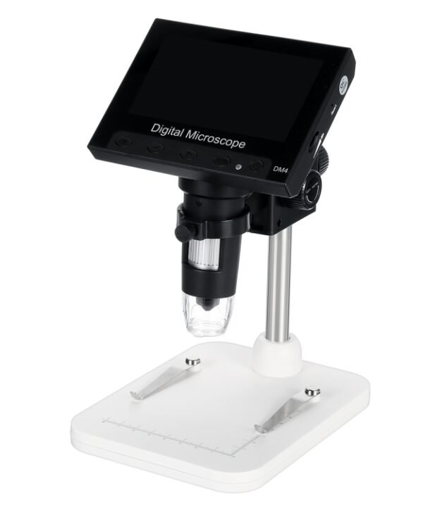 DM4 4.3 Inch LCD Digital Microscope Endoscope with Recording and Stand, HD, 720P, 1000X Zoom