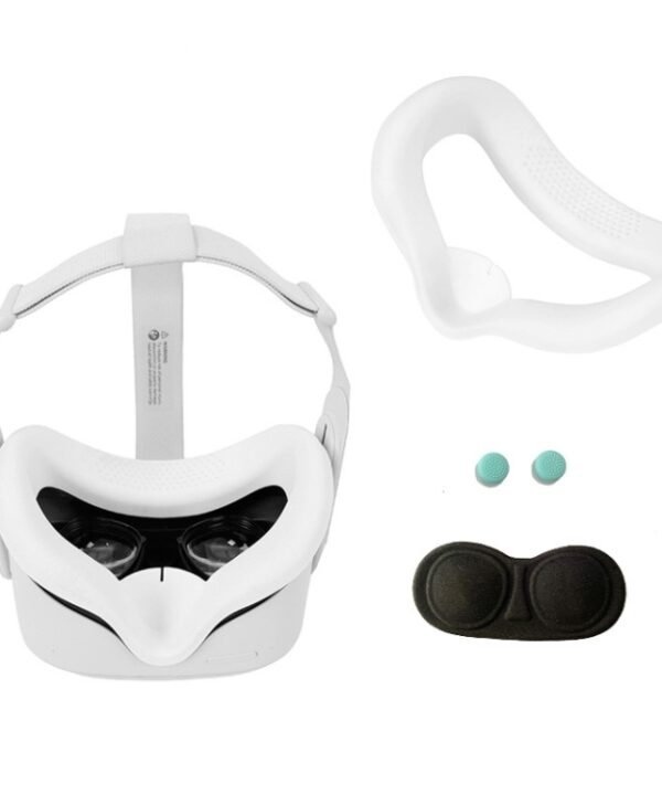 JD-391215 Suitable for Oculus Quest2 Generation VR Eye Mask Silicone Cover + Lens Cover Set